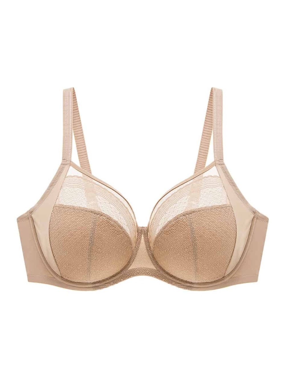 Understance Salma FlexWire Full Coverage Lace Bra in Nude size 38I